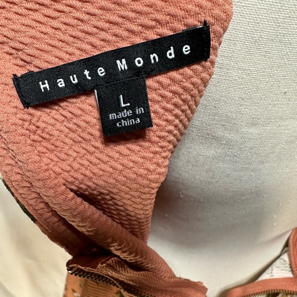 Haute Monde flowered dress. Size L sleeveless - Picture 7 of 12